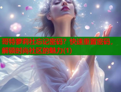 哥特萝莉社忘记密码？快速重置密码，解锁时尚社区的魅力(1)  第1张