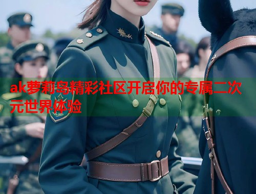 ak萝莉岛精彩社区开启你的专属二次元世界体验  第2张