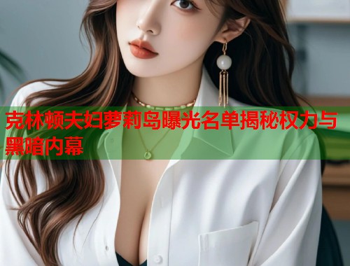 克林顿夫妇萝莉岛曝光名单揭秘权力与黑暗内幕  第1张