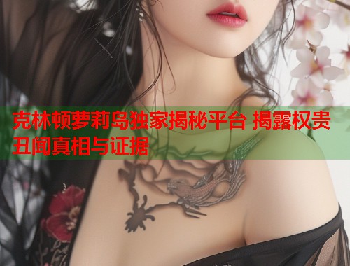克林顿萝莉岛独家揭秘平台 揭露权贵丑闻真相与证据  第1张